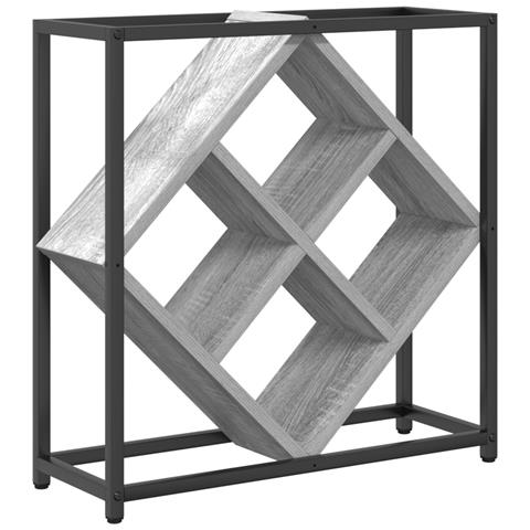 Portabottiglie Grigio Sonoma 51x18x52,5 cm Legno ingegnerizzato - Foto 1