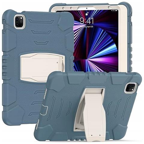 Custodia Per Samsung Galaxy Tab A7 10.4"" Armored Con Supporto Blu - Foto 2