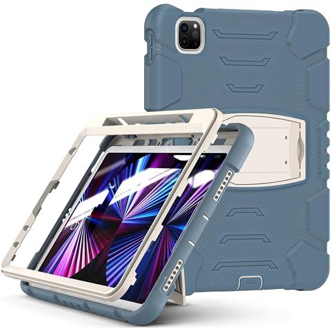 Custodia Per Samsung Galaxy Tab A7 10.4"" Armored Con Supporto Blu - Foto 1