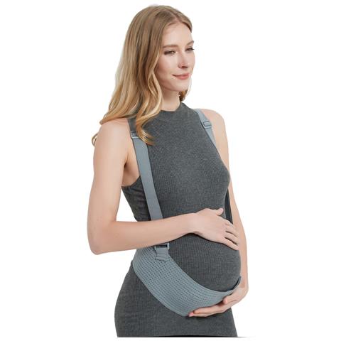 Fascia Di Supporto Per Gravidanza Avanzata - Sollievo Dolore Pelvico E Lombare Grey M - Foto 5