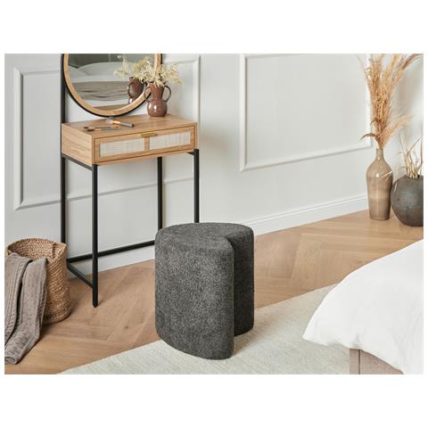 Pouf Scotia Ciniglia Grigio Scuro - Foto 1