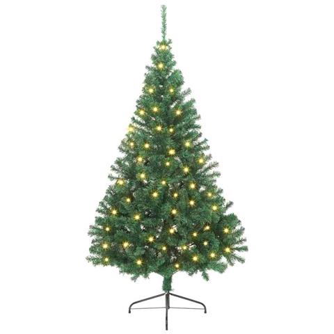 Albero di Natale artificiale preilluminato Verde 240 cm PVC - Foto 2