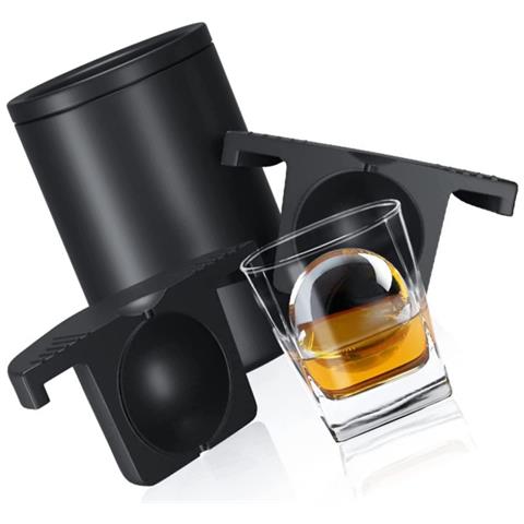 Stampo Per Sfere Di Ghiaccio Cristalline - Vassoio Per Sfere Di Ghiaccio In Silicone Per Cocktail E Whisky - Foto 3