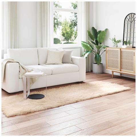 Tappeto Pecora Tafalla Beige 80 x 250 cm Poliestere - Foto 2
