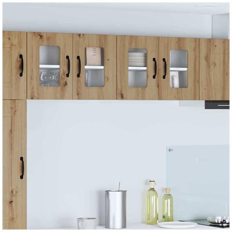 Pensile cucina 2 pcs Rovere artigianale 60 x 31 x 40 cm - Foto 2