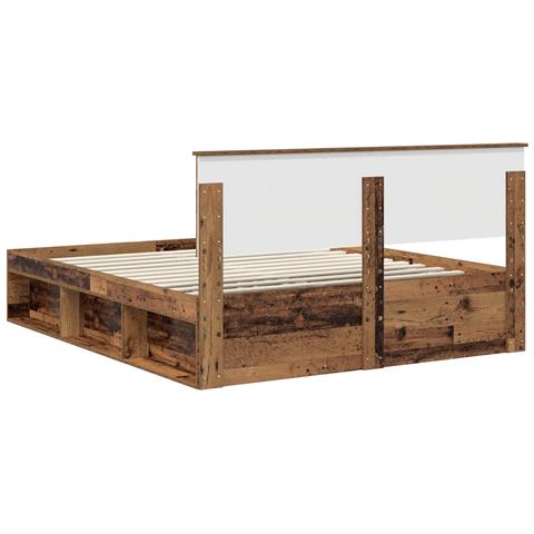 Struttura del letto Legno vecchio 160 x 200 cm Pino massello - Foto 9