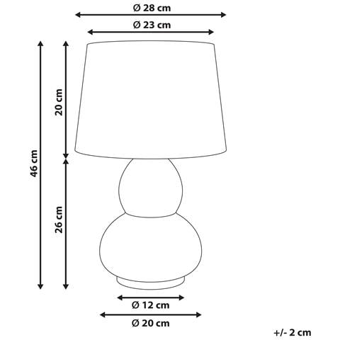 Lampada Da Tavolo Macal Ceramica Bianco /blu - Foto 7