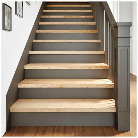 Gradini 4 pz 100x30x2 cm in Rovere Massello Non Trattato - Foto 2