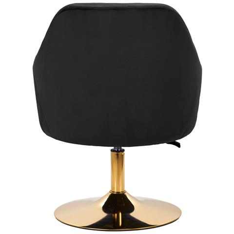 sedia girevole QS-BL14G nera - Foto 4