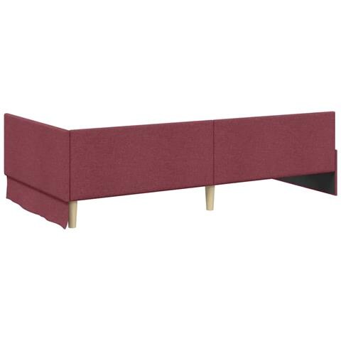 Struttura Letto Angolare con Materasso 2 pcs Grigio Tessuto - Foto 9