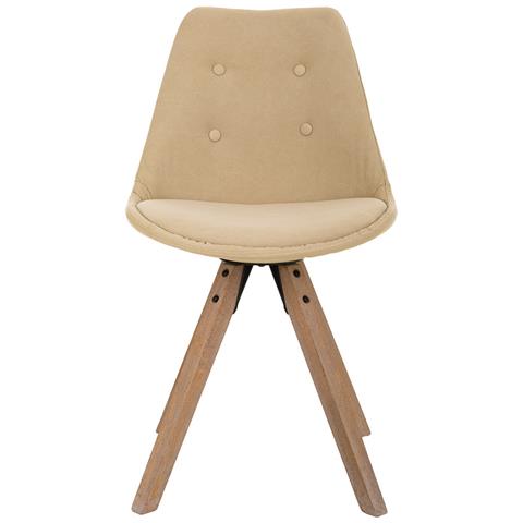 Sedia In Legno Color Panna 48x44x47/84h - Foto 2