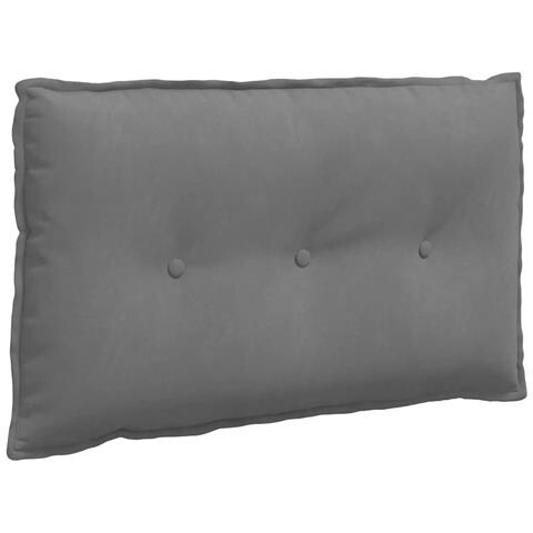 Cuscino per Schiena Grigio scuro 80 x 50 cm - Foto 1