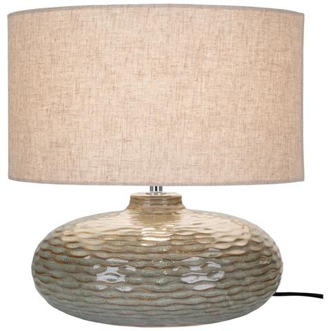 Lampada Da Tavolo Oldham In Ceramica Verde Ø36 Cm - Foto 1