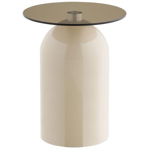Tavolino Ravello-beige-vetro-40x40x52 Cm - Foto 1