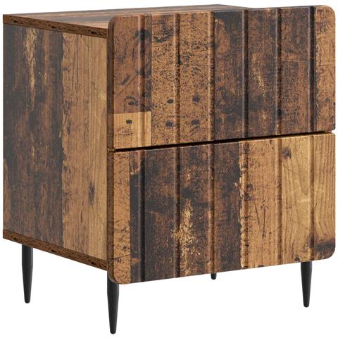 Armadio da Notte con cassetto Legno antico 43 x 34,5 x 49,5 cm - Foto 1