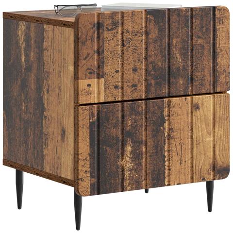 Armadio da Notte con cassetto Legno antico 43 x 34,5 x 49,5 cm - Foto 2