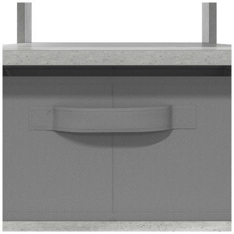 Tavolino da salotto con cassetto Grigio cemento 77 x 55 x 42 cm - Foto 9
