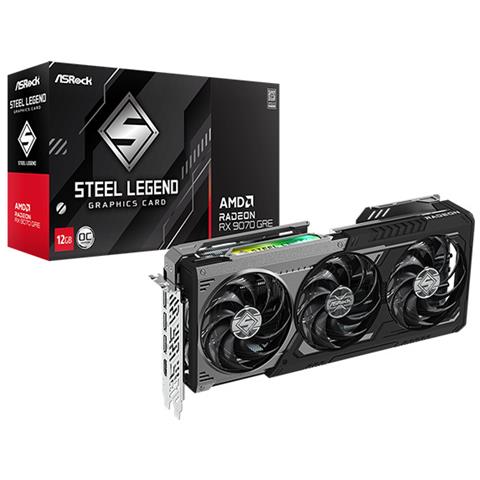 Scheda Grafica Radeon RX 9070 GRE Steel Legend Dark OC 12GB - Foto 1