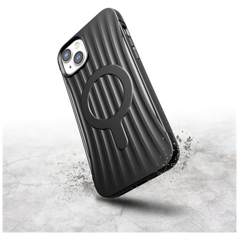 Raptic X-doria Clutch Case Per Iphone 14 Plus Con Retro Cover Magsafe, Nero - Foto 2