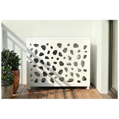 Copertura Per Climatizzatore E Pompa Di Calore ANETO SUNNY Alluminio Bianco - Taglia S - Foto 1