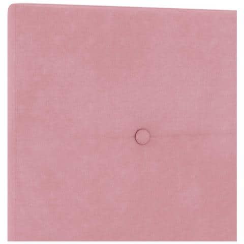 Letto box spring con materasso Rosa 80 x 200 cm Velluto - Foto 9