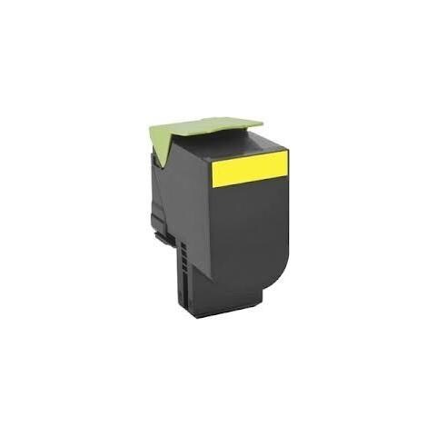 TONER COMPATIBILE -  802sy Giallo Per Lexmark Cx310n Cx310dn Cx410de Cx410dte Cx410e Cx510 80c2sy0 2.000 Pagine - Foto 1