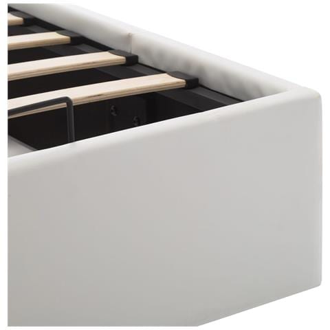 Giroletto Con Contenitore Idraulico Bianco Similpelle 140x200cm - Foto 10