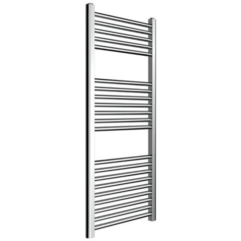 Termoarredo Bagno Scaldasalviette Acciaio Radiatore Calorifero Termosifone Cromo Cromato *** Misure : H1120xl500xi450 21 Tubi - Foto 2