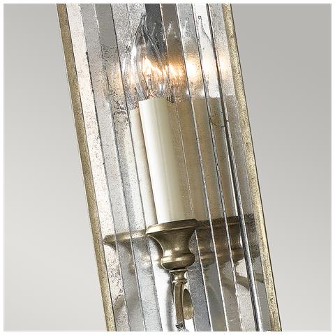 Applique Da Parete A 1 Luce Per Interni, Argento, E14 - Foto 2