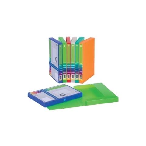 Documento progetto - 30 mm Folder Capacity - Folio - 40 Pockets - Polipropilene - Blu - Foto 1