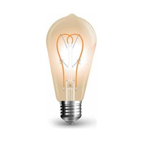 Lampadina LED Bulb ST64 5W / 30W Attacco E27 - Foto 2