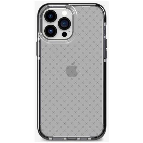 Evo Check Custodia Per Cellulare 17 Cm (6.7"") Cover Nero, Trasparente - Foto 1