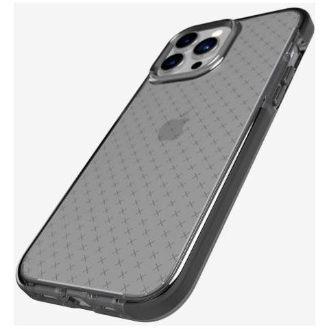 Evo Check Custodia Per Cellulare 17 Cm (6.7"") Cover Nero, Trasparente - Foto 3