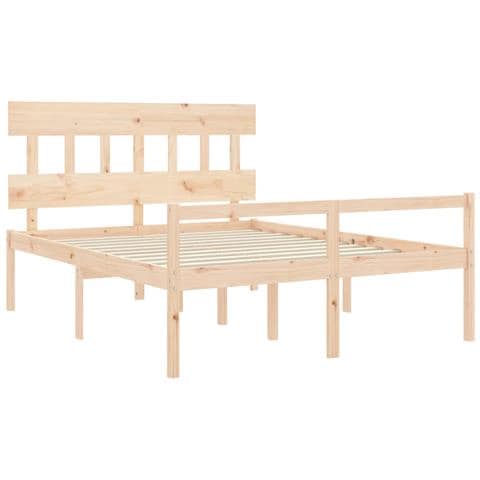 Giroletto Con Testiera 160x200 Cm In Legno Massello - Foto 2