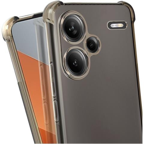 Cover Anti-urto Per Xiaomi Redmi Note 13 Pro Plus Silicone, Nero Transparente - Foto 2
