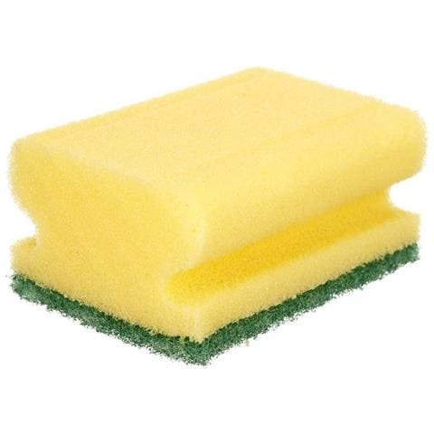 Set Di Spugne Giallo Verde Poliuretano Fibra Abrasiva 4 Pezzi (11 Unità) - Foto 4