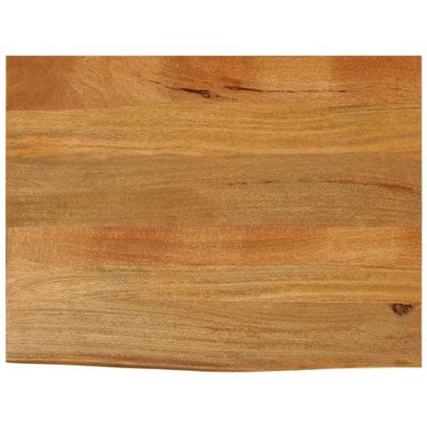 Piano Tavolo Bordi Vivi 70x60x2,5 Cm In Legno Massello Di Mango - Foto 1