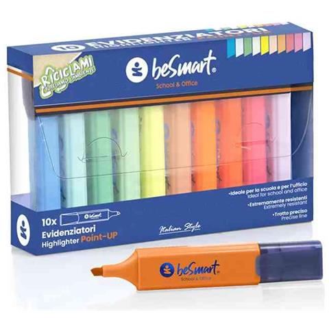 Evidenziatore Point-Up 10 Pezzi Pastel Fluò - Foto 1