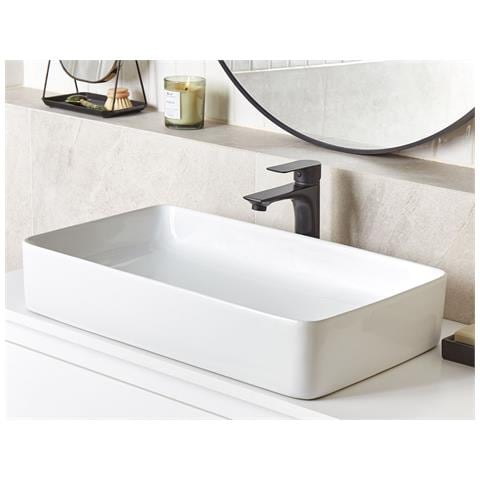 Lavabo Bagno Ceramica Bianco 61 X 35 Cm Ulua - Foto 1