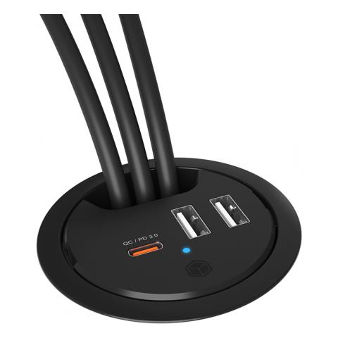 Ib-hub1407 Universale Nero Ac Ricarica Rapida Interno - Foto 3