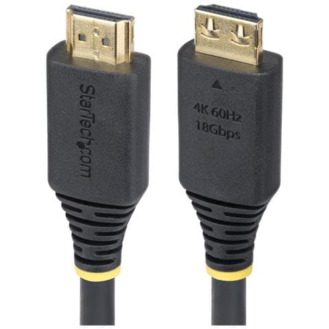 Cavo HDMI ad Alta Velocità da 1,8m con Connettori a Scatto, 4K 60Hz / 1440p 144Hz, HDR10/HDCP 2.2/ARC, 18Gbps. Cavetto HDMI UHD per TV /Monitor in TPE - Foto 1