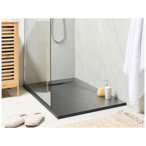 Piatto Doccia Azzurro 80 X 120 X 3 Cm Nero - Foto 1