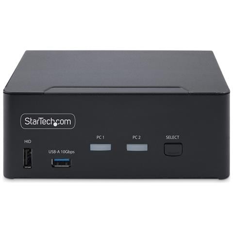 KVM Switch DisplayPort a 2 porte per doppio monitor, 8K 60Hz / 4K 144Hz, DP 1.4, 2x USB 10Gbps, 4x USB HID, commutazione con tasti di scelta rapida, TAA - Foto 5