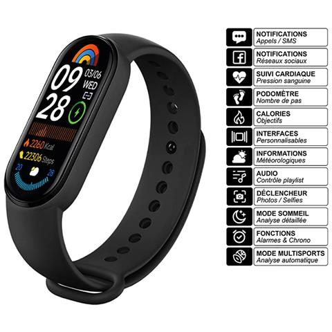 Braccialetto Multisport Connesso Con Health Tracker Modello Milky - Foto 4