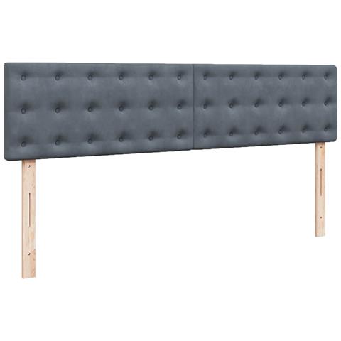 Struttura Letto Pouf con Materasso 200x200 cm in Velluto - Foto 9