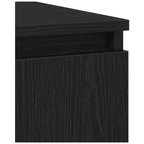 Credenza Nera in Rovere 104x35x70 cm in Legno Ingegnerizzato - Foto 9