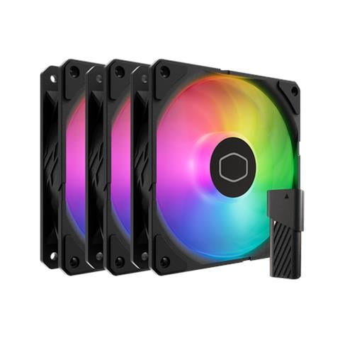 Ventola di Raffreddamento SickleFlow Edge 120 ARGB 12 cm per Case e Sistemi PC (Confezione da 3 pz) - Foto 1