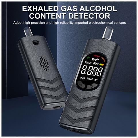Etilometro Portatile Digitale Con Display Lcd - Test Alcol Rapido E Preciso - Foto 2