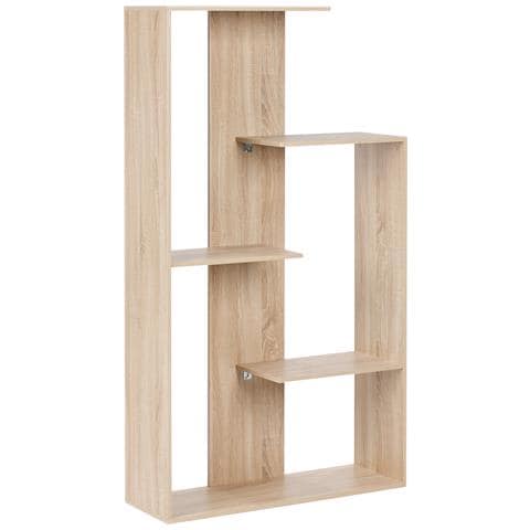 Libreria A 3 Ripiani Kahntah 163 Cm Marrone Chiaro - Foto 2