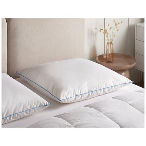 Guanciale Aneto Alto Piuma E Piumino D \'anatra 80 X 80 Cm Bianco - Foto 1